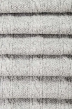 Schal - Grey Braids
