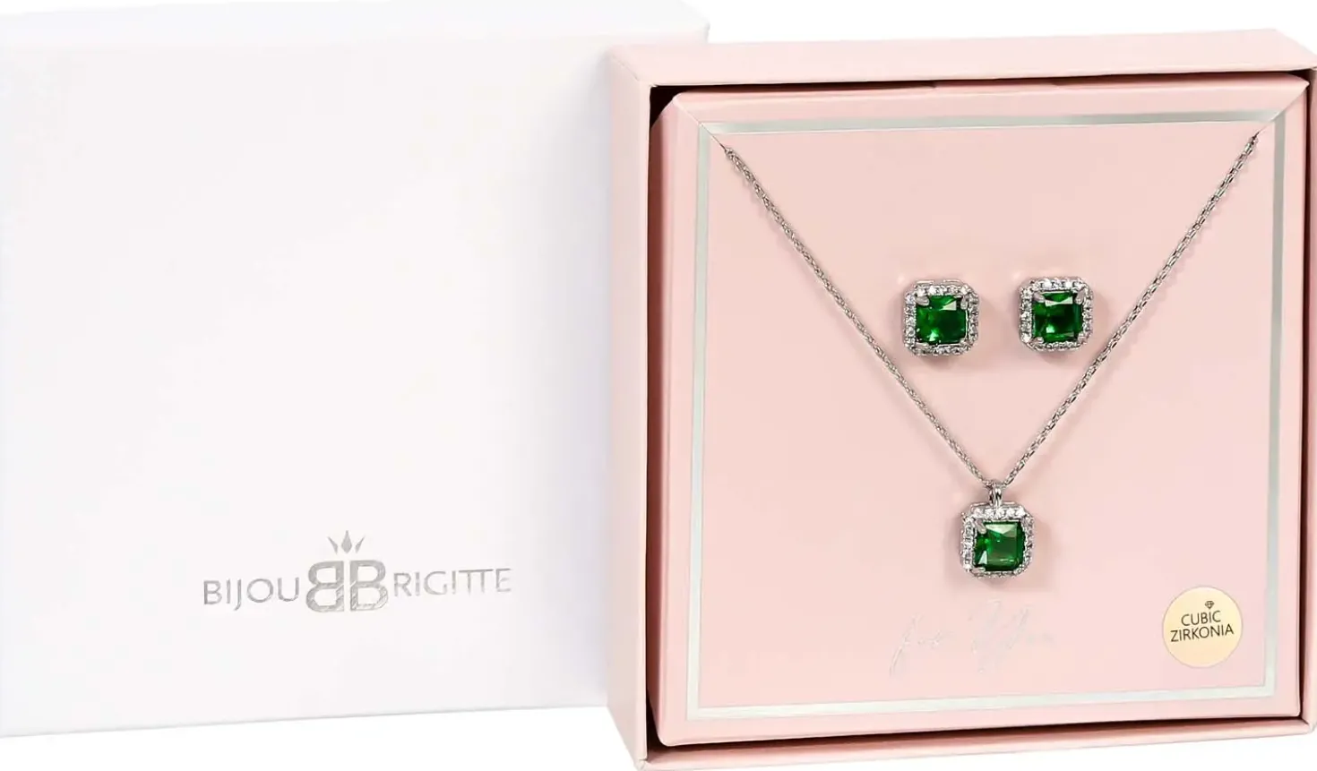 Schmuckset - Emerald Zirkonia