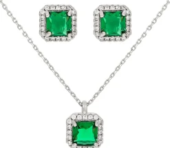 Schmuckset - Emerald Zirkonia