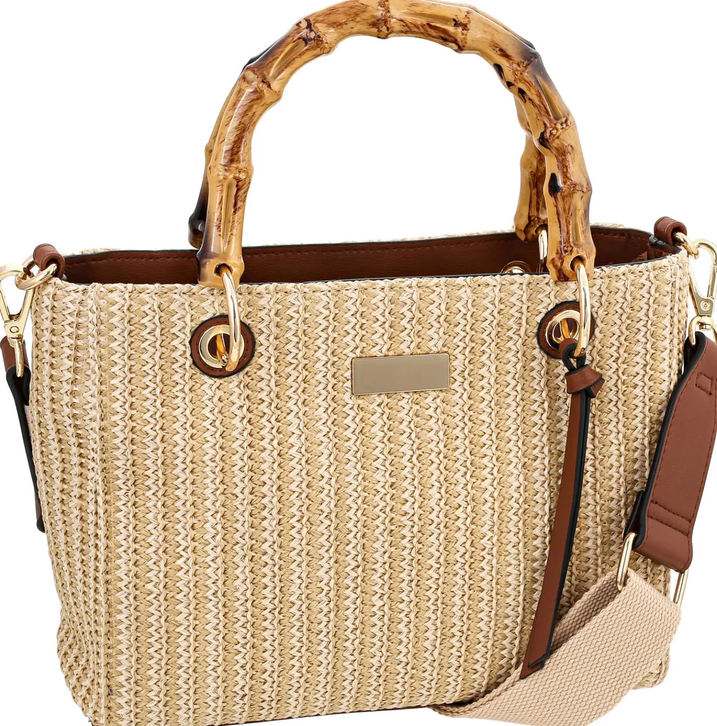 Tasche - Beige Bamboo