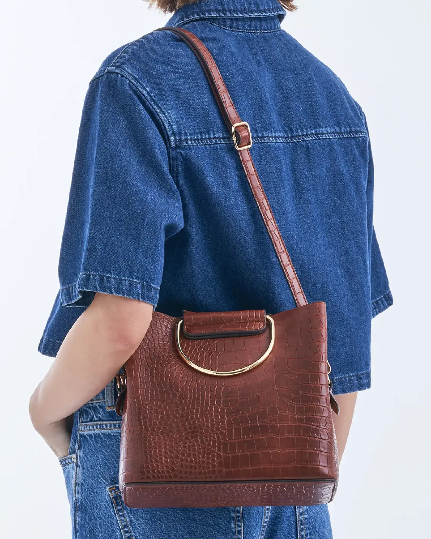 Tasche - Brown Croco