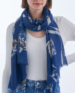 Tuch - Floral Navy