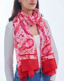 Tuch - Red Paisley