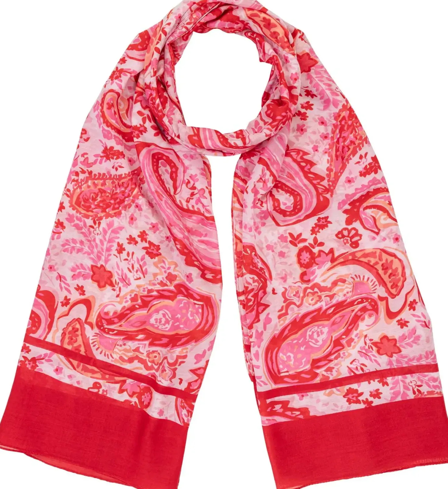 Tuch - Red Paisley