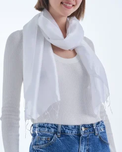 Tuch - White Silk
