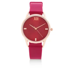 Uhr - Simple Burgundy